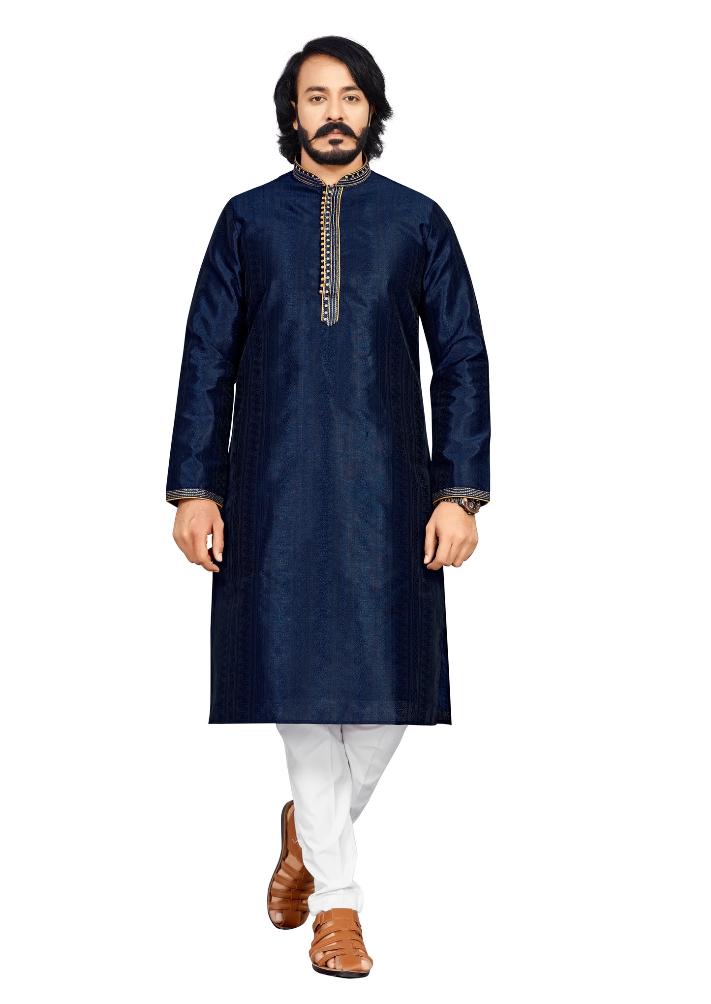 Jacquard Men's kurta Pajama Online in USA by Islamic ID