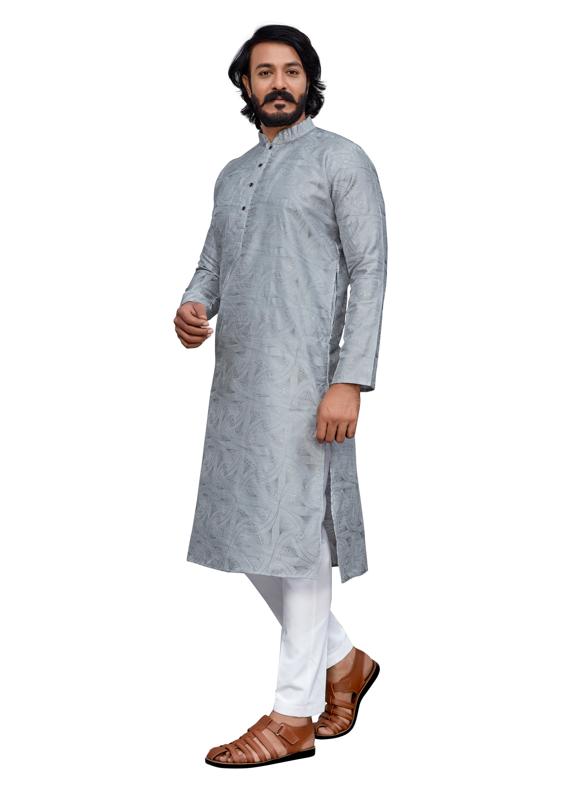 Embroidery Men's Kurta Pajama Online in USA - Latest Kurta Pajama