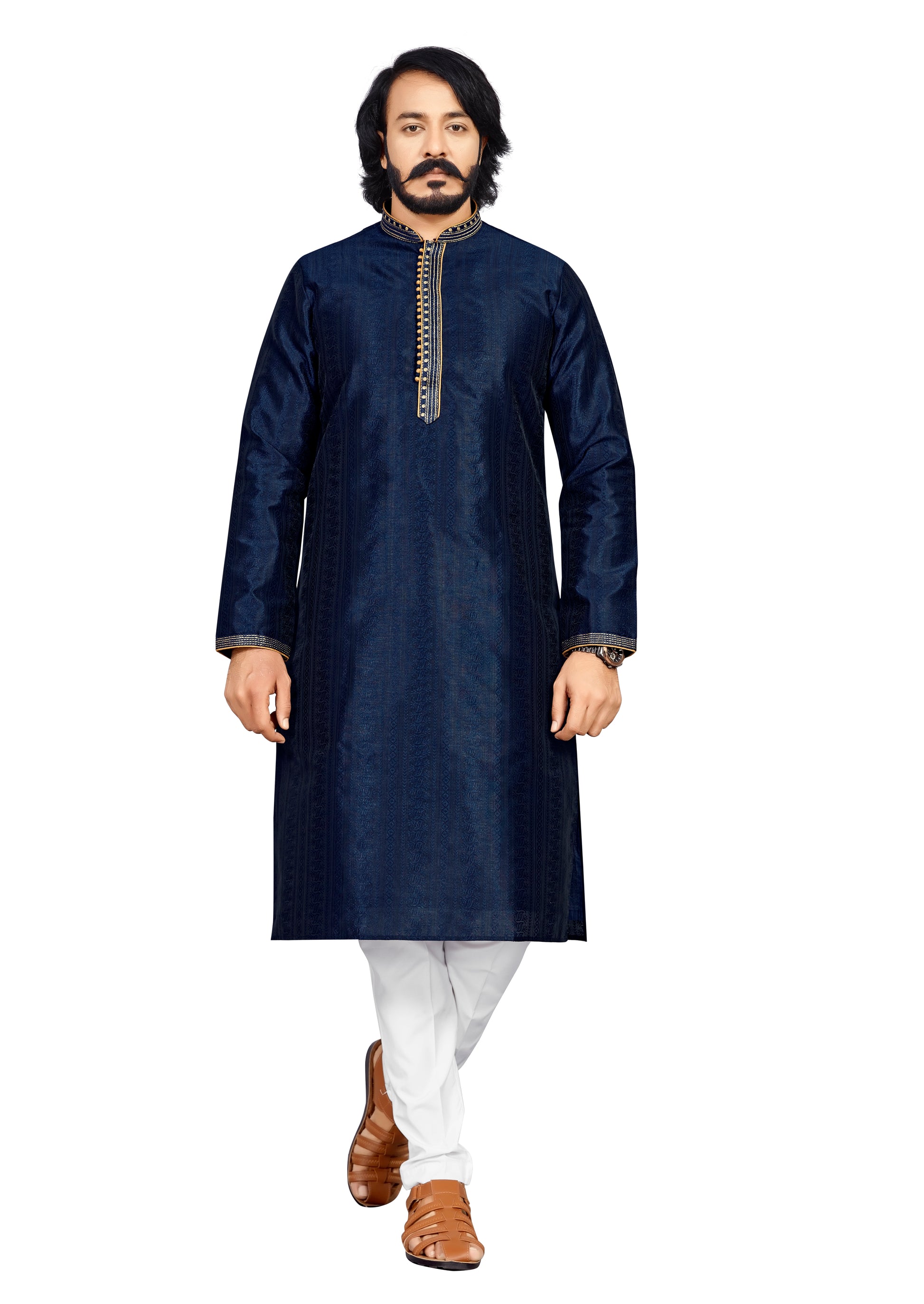 Jacquard Men's kurta Pajama Online in USA by Islamic ID