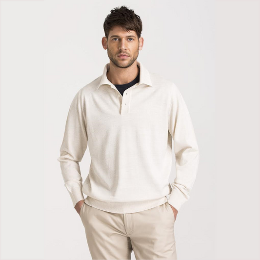 Wool Blend Polo Sweater for Men Online in USA 